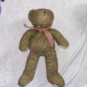 RARE Fancy Zoo Kids Plush Toy Teddy Bear 16” Stuffed Animal 99157 Bow Tie Gift